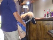 Real sex hot blonde gets upskirt creampie 12/16