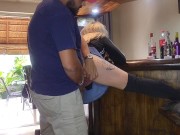 Real sex hot blonde gets upskirt creampie 5/16