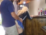 Real sex hot blonde gets upskirt creampie 9/16