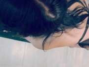 Sexy black Underwear, wet blowjob 5/16