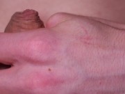 Pulling my foreskin back to cum 3/16