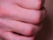 Pulling my foreskin back to cum 4/16