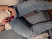 Selbstbefriedigung Orgasmus zittern Zucken stöhnen intensiv Clyde schaut zu und wir werden geil 11/16