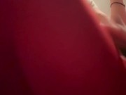 Hot milf touches herself under the table in a restaurant public masturbation , onlifans 7/16