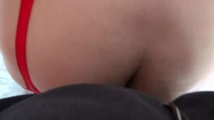 Stepson sticks his cock in my ass, can't resist, and makes me cum hard.