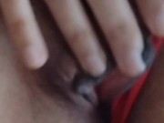 Mi coño mojado en lenceria roja. My Pussy 11/16