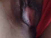 Mi coño mojado en lenceria roja. My Pussy 2/16