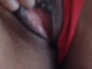 Mi coño mojado en lenceria roja. My Pussy 6/16