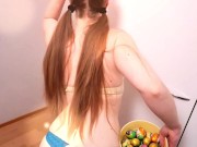 Have you seen the Easter Bunny yet? Babe in bunny costume. 14/16