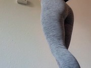 Ass Plump Check 🍑 Pulling My Pants Down To See My Body Progress 💪 Wanna See? 🫦😈 9/16