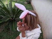 I'm a bunny, today I learned that can also put carrots in my tight pussy and ass to cum - ALIX VLOGS 3/16