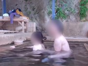混浴露天風呂に入ったら誰も居なかったので昼間っからイケナイ性交 15/16
