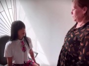 My teacher is a MILF who can't hold back her desire to fuck me. 2/16