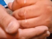 MASAJES CALIENTES POR LA RICA VERGA Y LOS HUEVOS LLENOS DE LECHES🍼🔥🥵 14/16