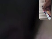 PUSE CACHONDA A MI AMIGA POR VIDEOLLAMADA !! HACE QUE ME CORRA 16/16