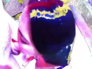 Precious Nuria Millan sucking and swallowing next to a huge XBodgar dick. 3/16