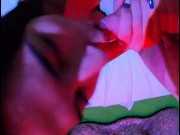 Precious Nuria Millan sucking and swallowing next to a huge XBodgar dick. 6/16