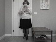 Mature busty teacher fucks her holes to orgasm. 2/16