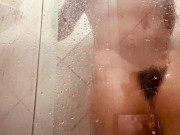 Girl being filmed while taking a shower, showing off her hairy pussy.  What she likes to do most is 11/16