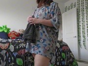 Thick & Curvy Brunette Woke up Horny had an Orgasm & got ready! 10/16