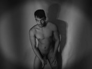 Funny White and Gray scale, funny masturbation Sexy N1 Handjob until finishing 4/16