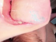 She Swallowing my piss and sucks the rest out of my cock 9/16