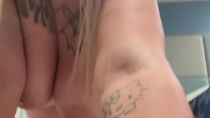 Blonde bad girl at it again