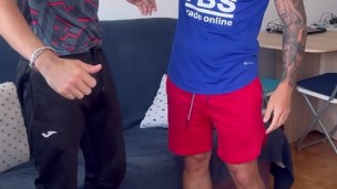 GAY🔥I Convinced My Friend To Watch Soccer And Then I Fucked Him Hard😈