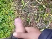 Guy desperately holding his pee leaking precum before uncontrollably leaking and spurting piss