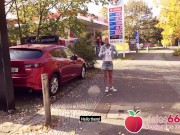 Public: Guy Fucks 2 Milfs In The Middle Of City 1/16