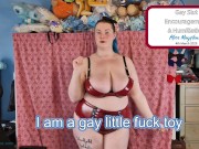 *** TRAILER ONLY *** Gay Slut Encouragement & Humiliation - Solo Girl 14/16