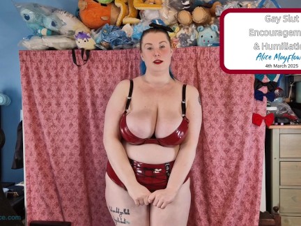 *** TRAILER ONLY *** Gay Slut Encouragement & Humiliation - Solo Girl
