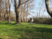 MILF flashing off her big butt to truckers 14/16