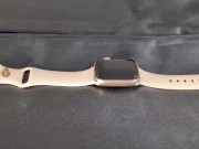 Cumshot on Girlfriend's Apple Watch with Soft Pink Band 4/16