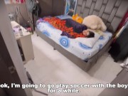 My husband wanted to go play soccer with his friends, but I knew he wouldn't be able to resist wanti 1/16