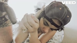 SUCKING AND SWALLOWING BIG DICK BLACK BBC BLOWJOB