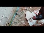 Hot and Horny Male Masturbates his Big black Cock for you when his wife is not around 16/16