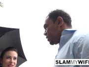 Big boobed brunette takes it in the ass from a BBC 5/16