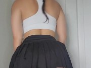 Tennis Girl Teases You In Her Short Skirt 🎾🫦 I Want You Throbbing For Me 💋🤍 14/16