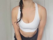 Tennis Girl Teases You In Her Short Skirt 🎾🫦 I Want You Throbbing For Me 💋🤍