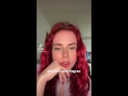 Shy 18-year-old high school girl gets naughty on Instagram Live, leaks pussy her panties 10/16