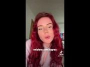 Shy 18-year-old high school girl gets naughty on Instagram Live, leaks pussy her panties 9/16