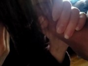 WFH Hotwife Sucks Nice Cock. REAL AMATEUR COUPLE HOMEMADE BLOWJOB! 11/16