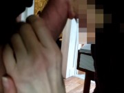 WFH Hotwife Sucks Nice Cock. REAL AMATEUR COUPLE HOMEMADE BLOWJOB! 3/16