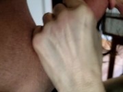 WFH Hotwife Sucks Nice Cock. REAL AMATEUR COUPLE HOMEMADE BLOWJOB! 6/16