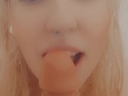 Shower handjob to a dildo 13/16