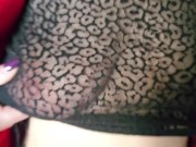 Showing off on the street in transparent clothes 9/16