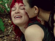 Lesbian Domination in the Forest: Lezdom, Bondage and Pussy Eating with Mushroom Sofi 10/16