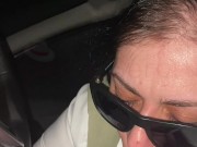 POV Blowjob in the car after work 16/16