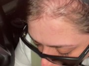 POV Blowjob in the car after work